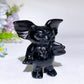 2.4" Black Obsidian Gizmo Carving Crystal Healing Bulk Wholesale
