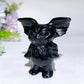 2.4" Black Obsidian Gizmo Carving Crystal Healing Bulk Wholesale