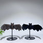 Black Obsidian Yooperlite Flying Bat Carving with Stand Crystal Healing Bulk Wholeale