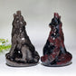 4.5" Silver Obsidian Garnet Wolf Carving Crystal Healing Bulk Wholesale