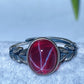 S925 UV Reactive Star Ruby Pendant Ring Bracelet Crystal Healing Bulk Wholesale