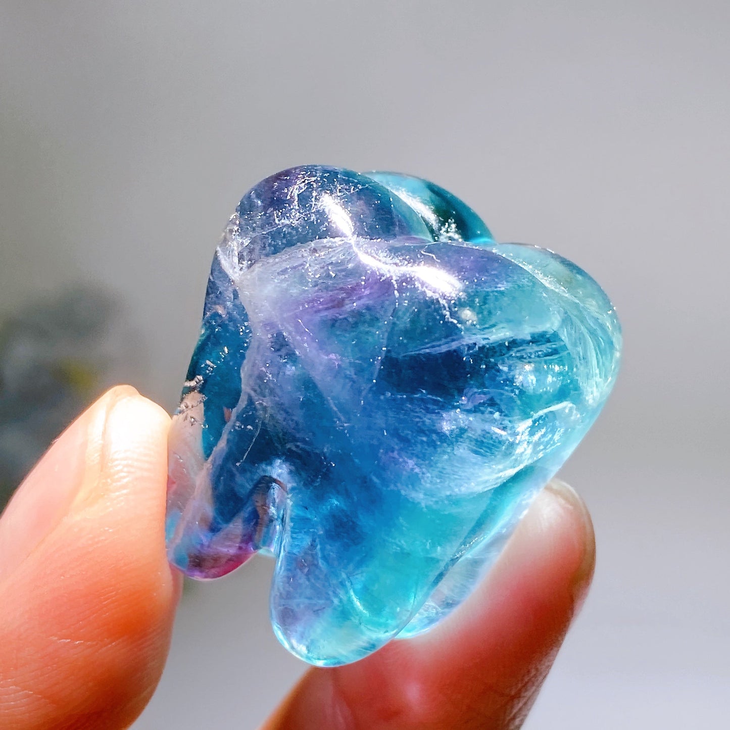 1.2" Fluorite Tooth Carving Crystal Healing Bulk Wholesale