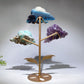 28cm Trolleite Hemimorphite Dream Amethyst Flower Carving with Stand Crystal Healing Bulk Wholesale