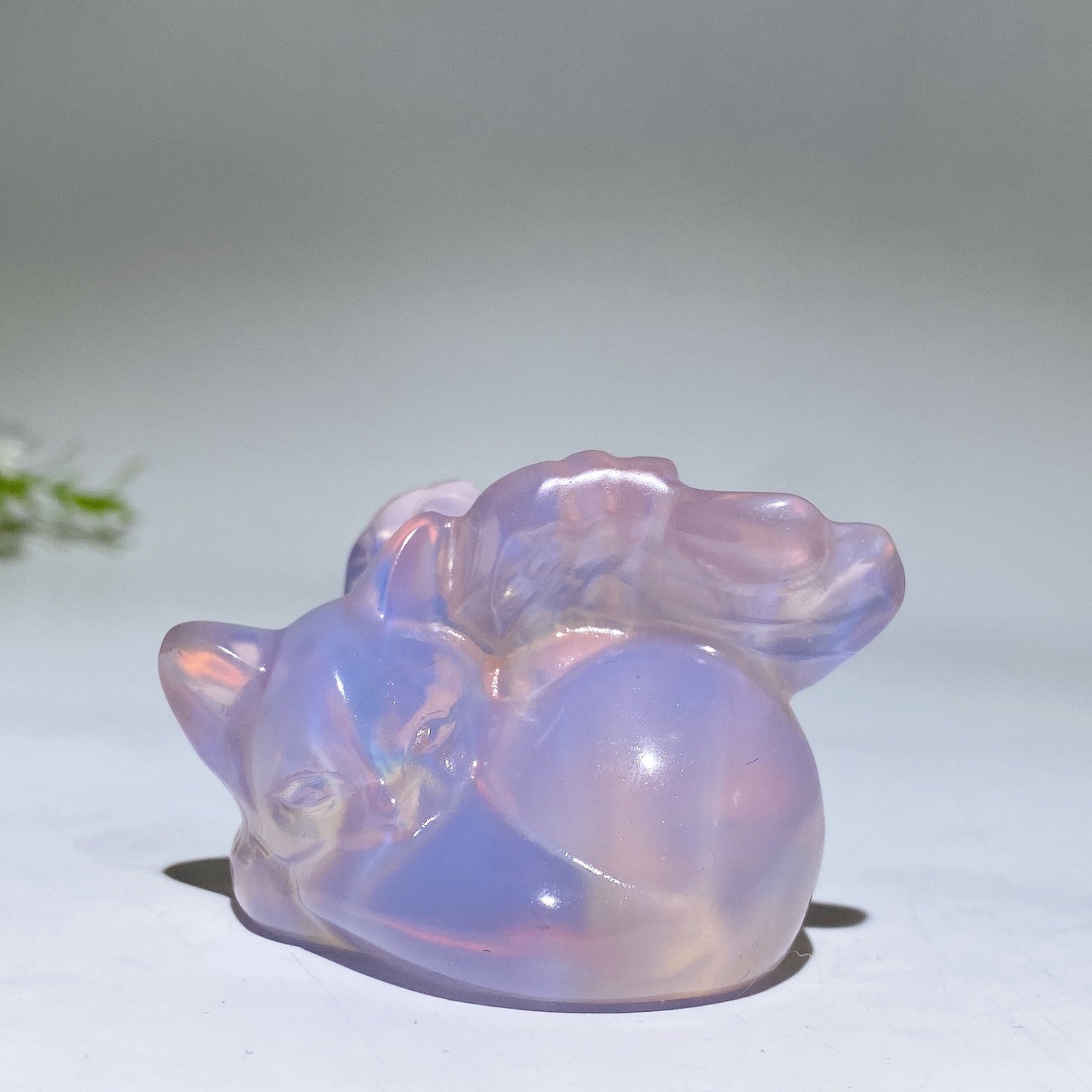 2.3" Crystal Cat with Wings Carving Crystal Healing Bulk Wholesale