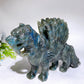 28cm Large Unique Labradorite Smilodon with Wings Carving Crystal Healing Bulk Wholesale