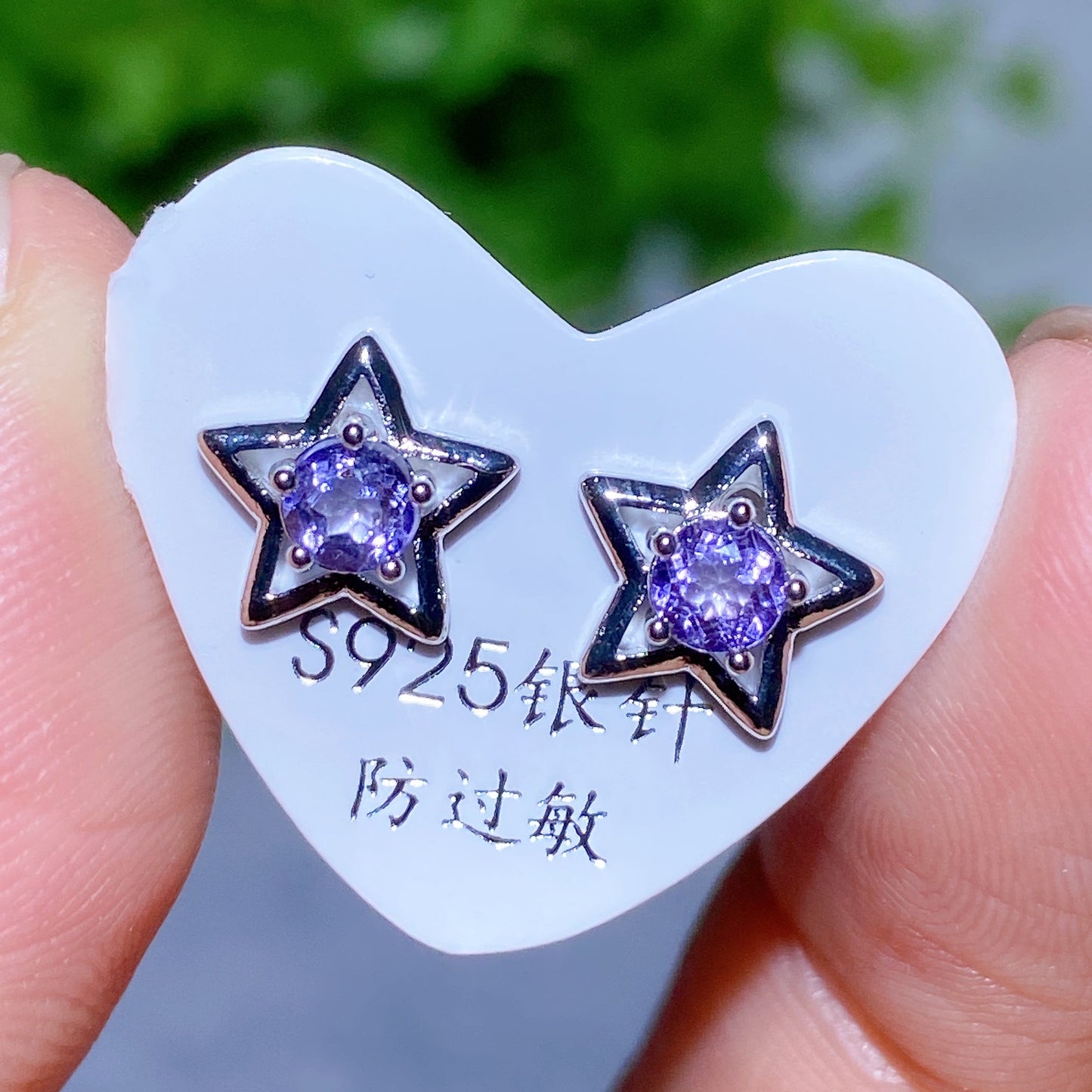 S925 Crystal Ear Stud Earring Crystal Healing Bulk Wholesale