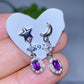 S925 Crystal Ear Stud Earring Crystal Healing Bulk Wholesale