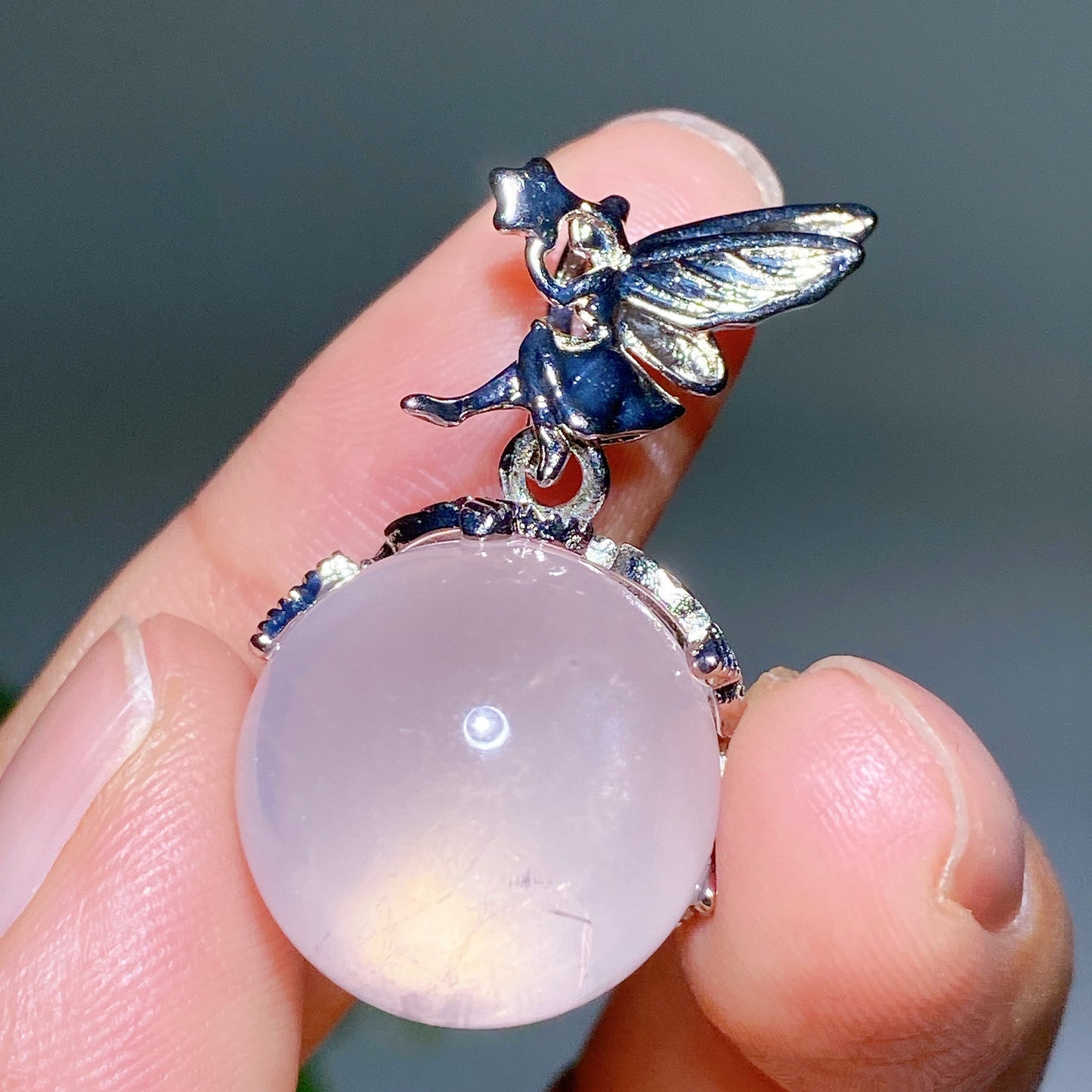 Rose Quartz Amethyst Fairy Pendant Crystal Healing Bulk Wholesale