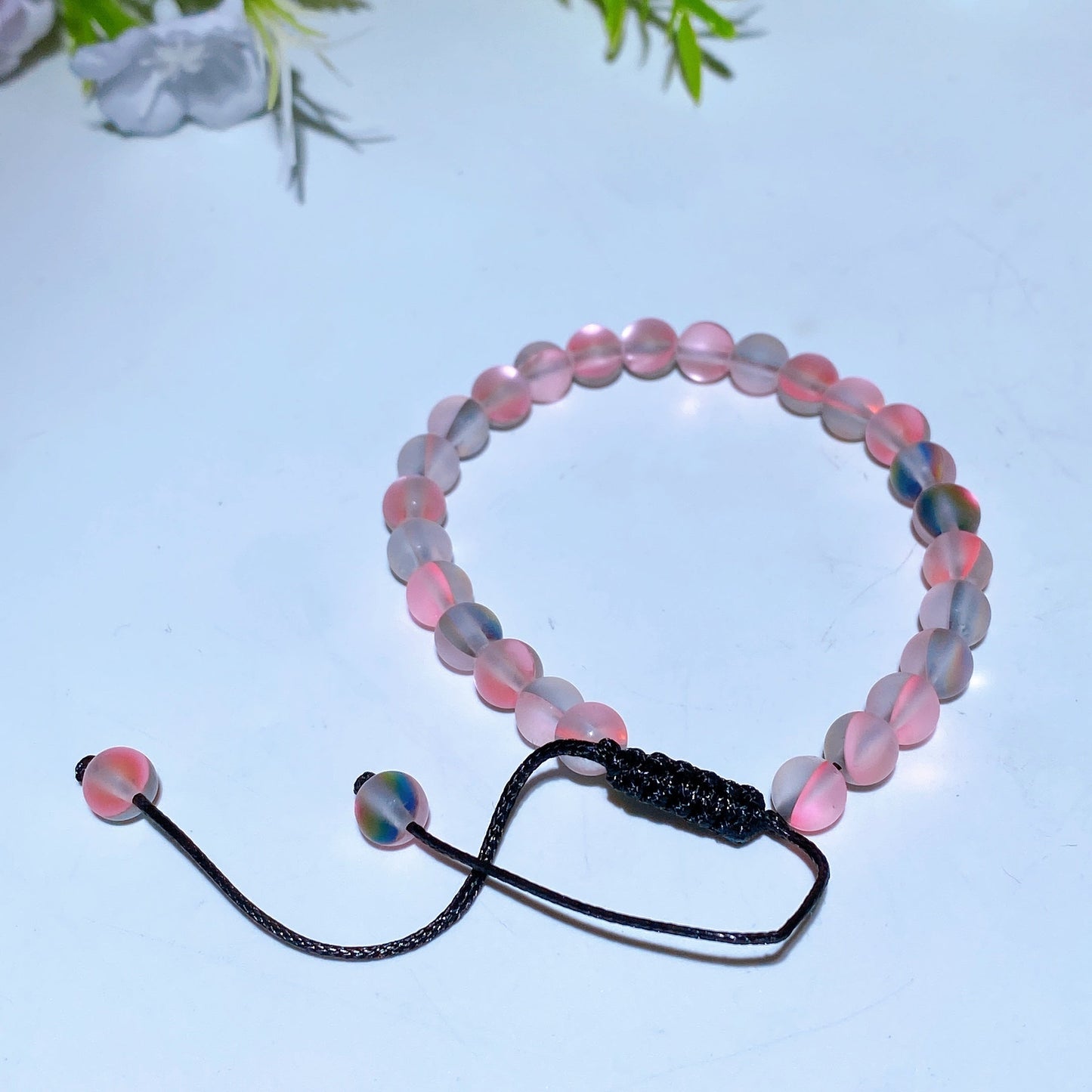 65mm Adjustable Aura Glass Bracelet Crystal Healing Bulk Wholesale