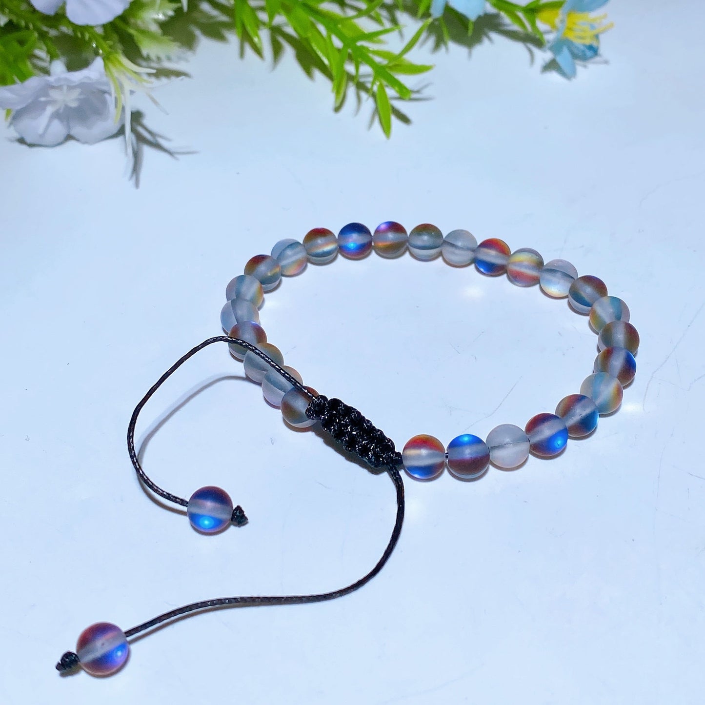 65mm Adjustable Aura Glass Bracelet Crystal Healing Bulk Wholesale