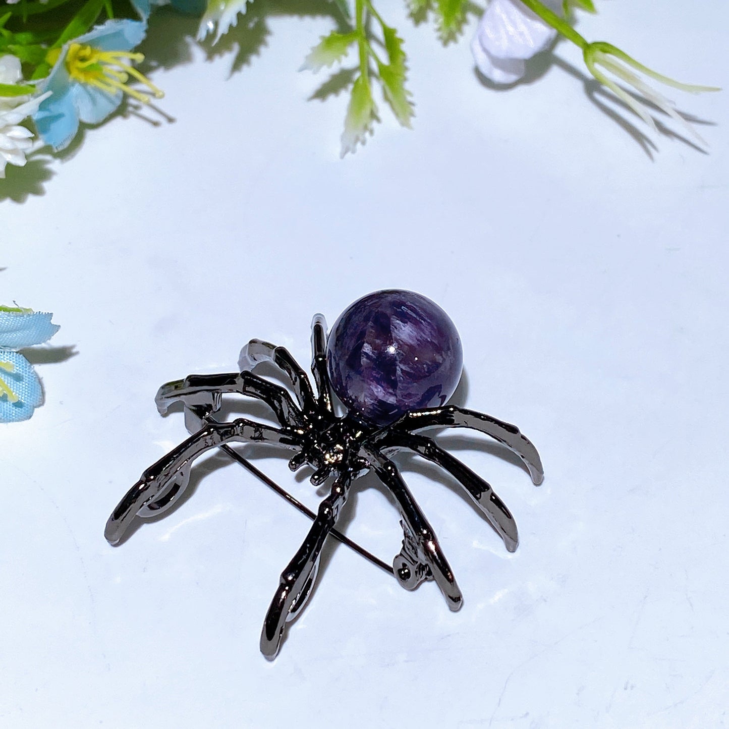 Crystal Spider Brooch Crystal Healing Bulk Wholesale