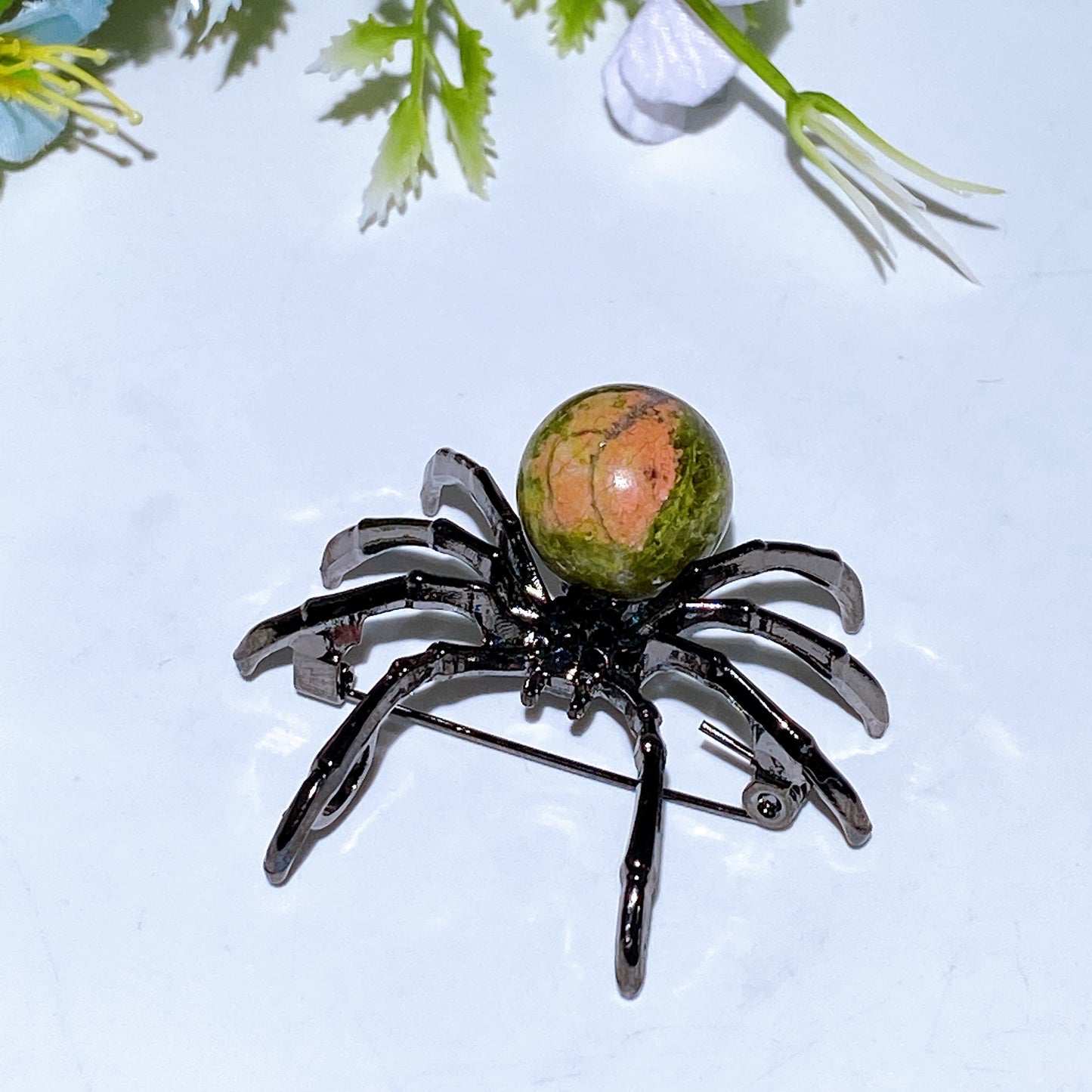Crystal Spider Brooch Crystal Healing Bulk Wholesale