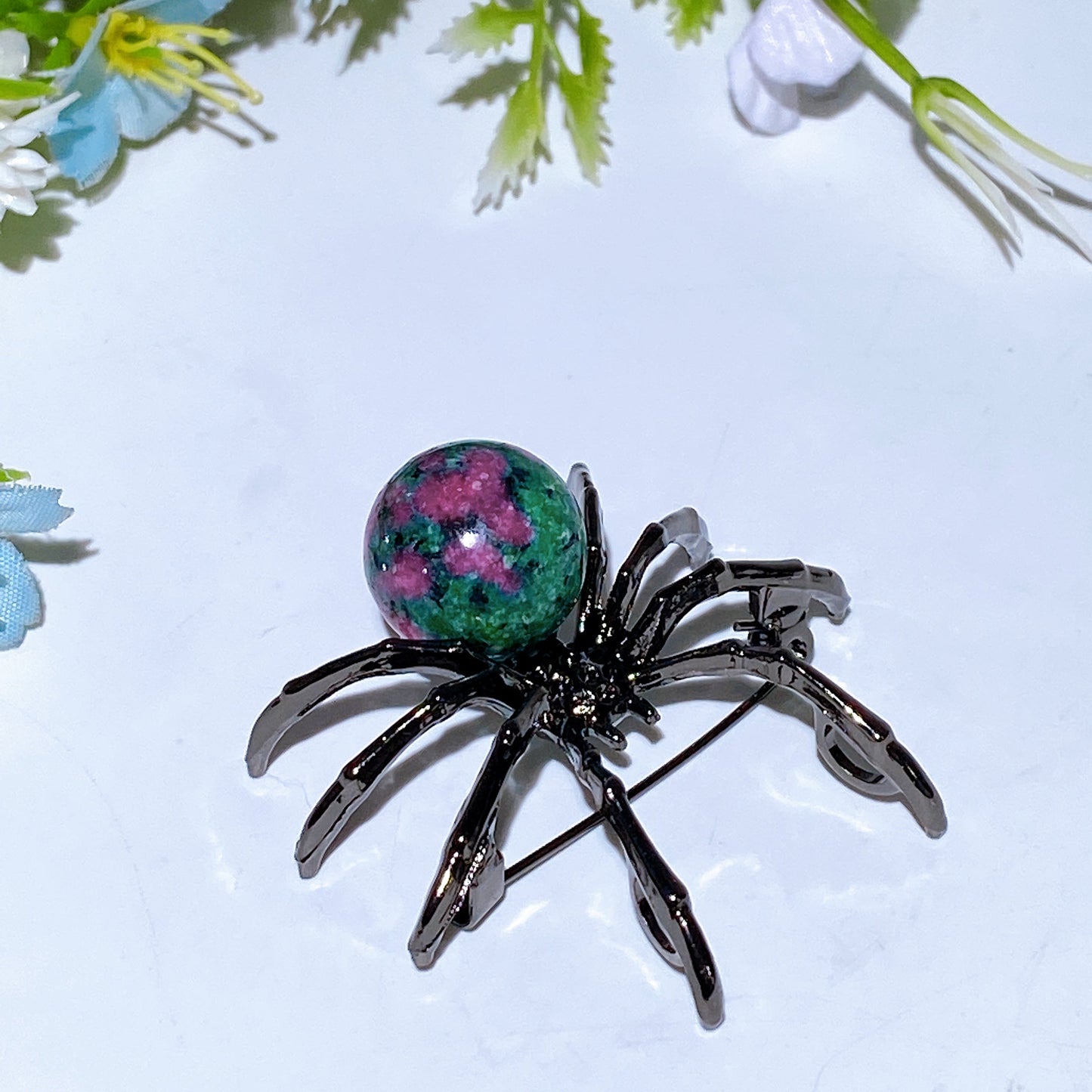 Crystal Spider Brooch Crystal Healing Bulk Wholesale