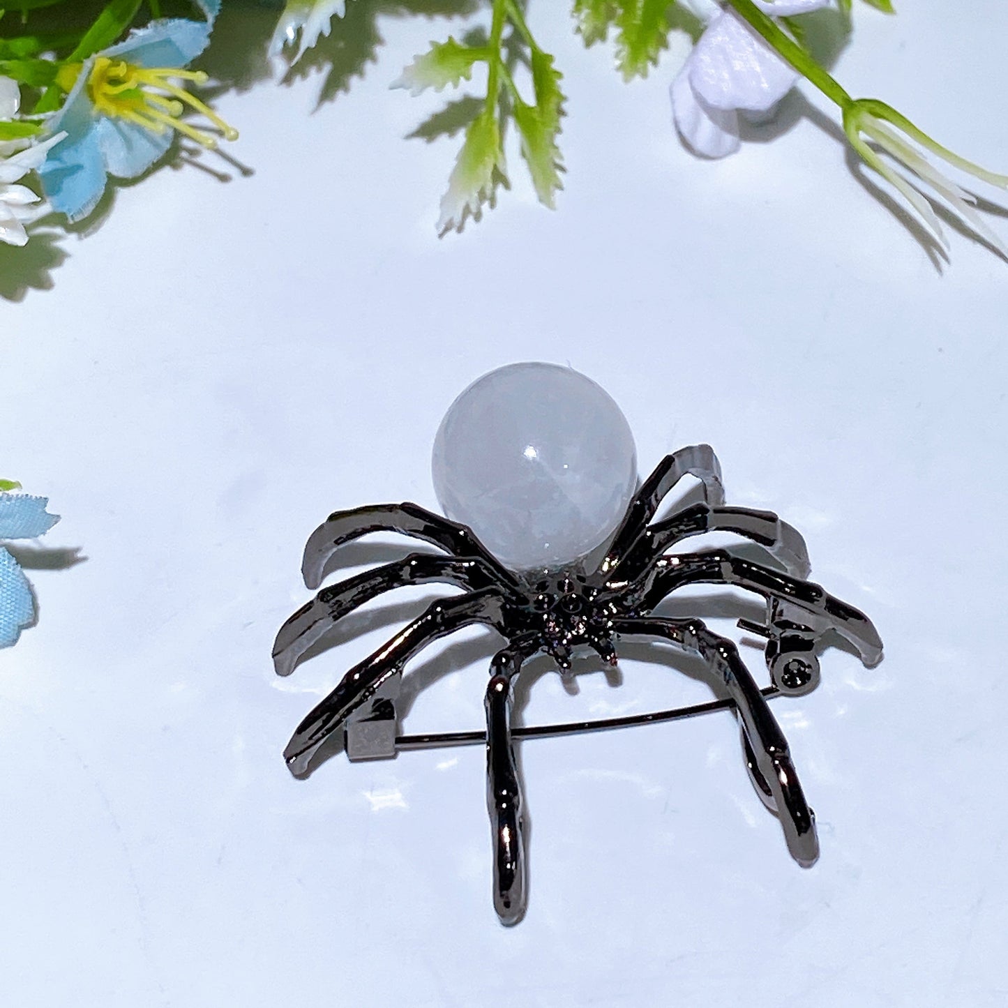 Crystal Spider Brooch Crystal Healing Bulk Wholesale