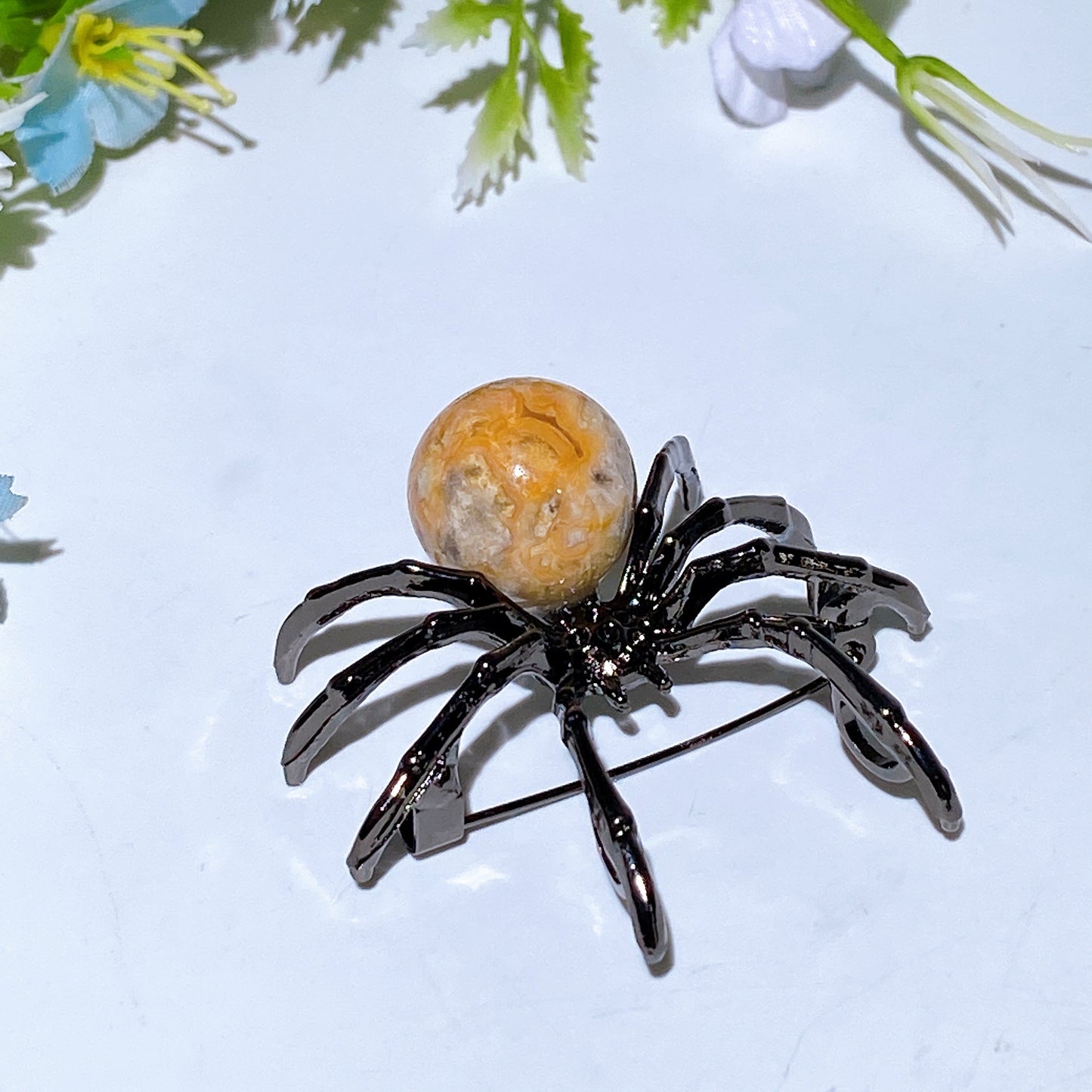 Crystal Spider Brooch Crystal Healing Bulk Wholesale