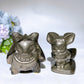 2.3" Pyrite Pokemon Gengar Evee Carving Crystal Healing Bulk Wholesale