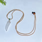 Crystal Wolf Tooth with Cord Necklace Crystal Healing Bulk Wholesale
