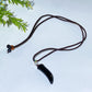 Crystal Wolf Tooth with Cord Necklace Crystal Healing Bulk Wholesale