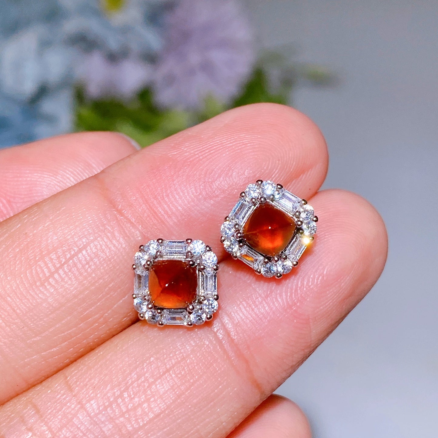 Sterling Silver Crystal Earring Crystal Healing Bulk Wholesale