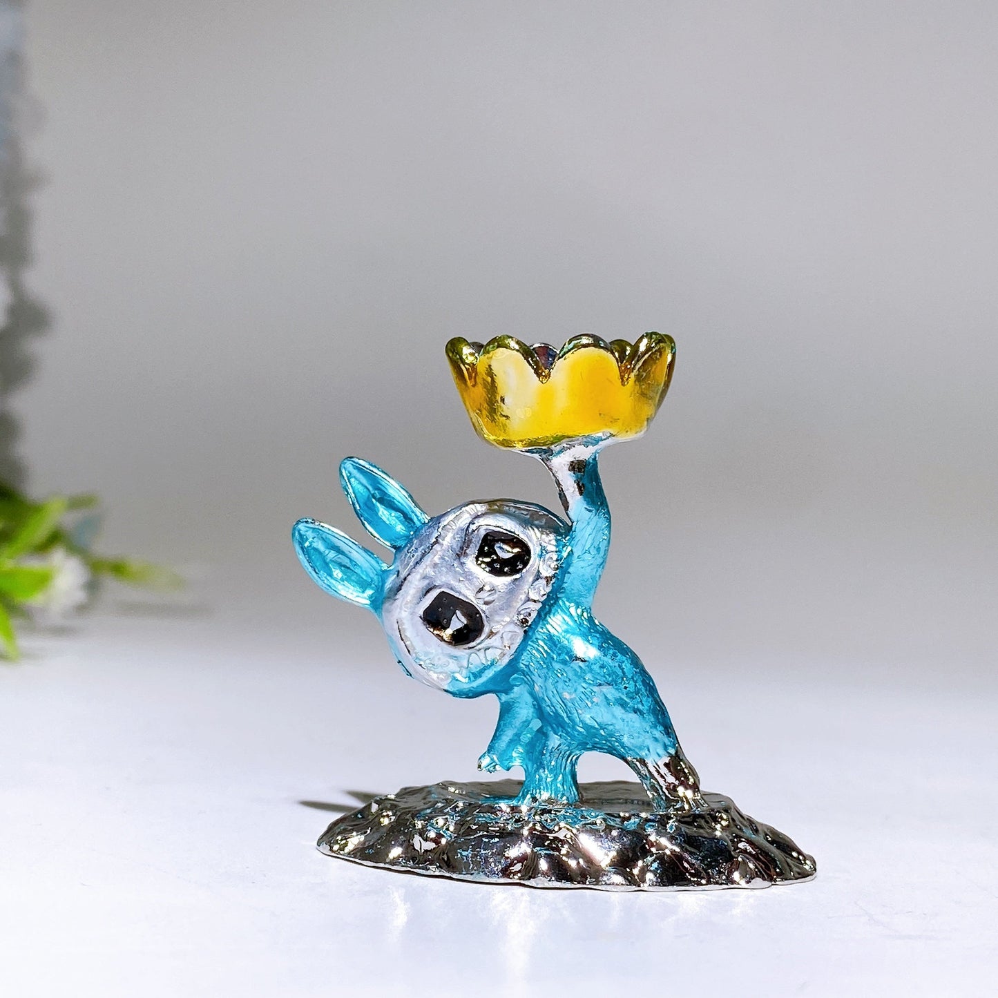 4cm Metal Labubu Stand Crystal Healing Bulk Wholesale