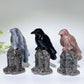 3.1" Crystal Raven on Yooperlite Tombstone Carving Crystal Healing Bulk Wholesale
