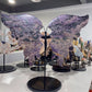 Large Unique Charoite with Calcite Butterfly Wings with Stand Crystal Healing Bulk Wholesale