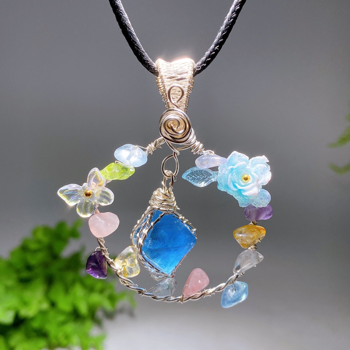 1.2"-2.0" Raw Crystal Pendant Crystal Healing Bulk Wholesale