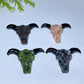 2.5" Crystal Bull Head Carving Crystal Healing Bulk Wholesale