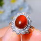 S925 Garnet Ring Pendant Crystal Healing Bulk Wholesale