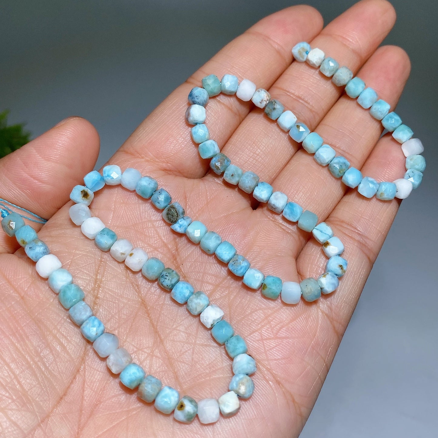 4mm Crystal Faceted Cube Bead String Crytal Healing Bulk Wholesale