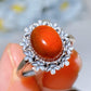 S925 Garnet Ring Pendant Crystal Healing Bulk Wholesale