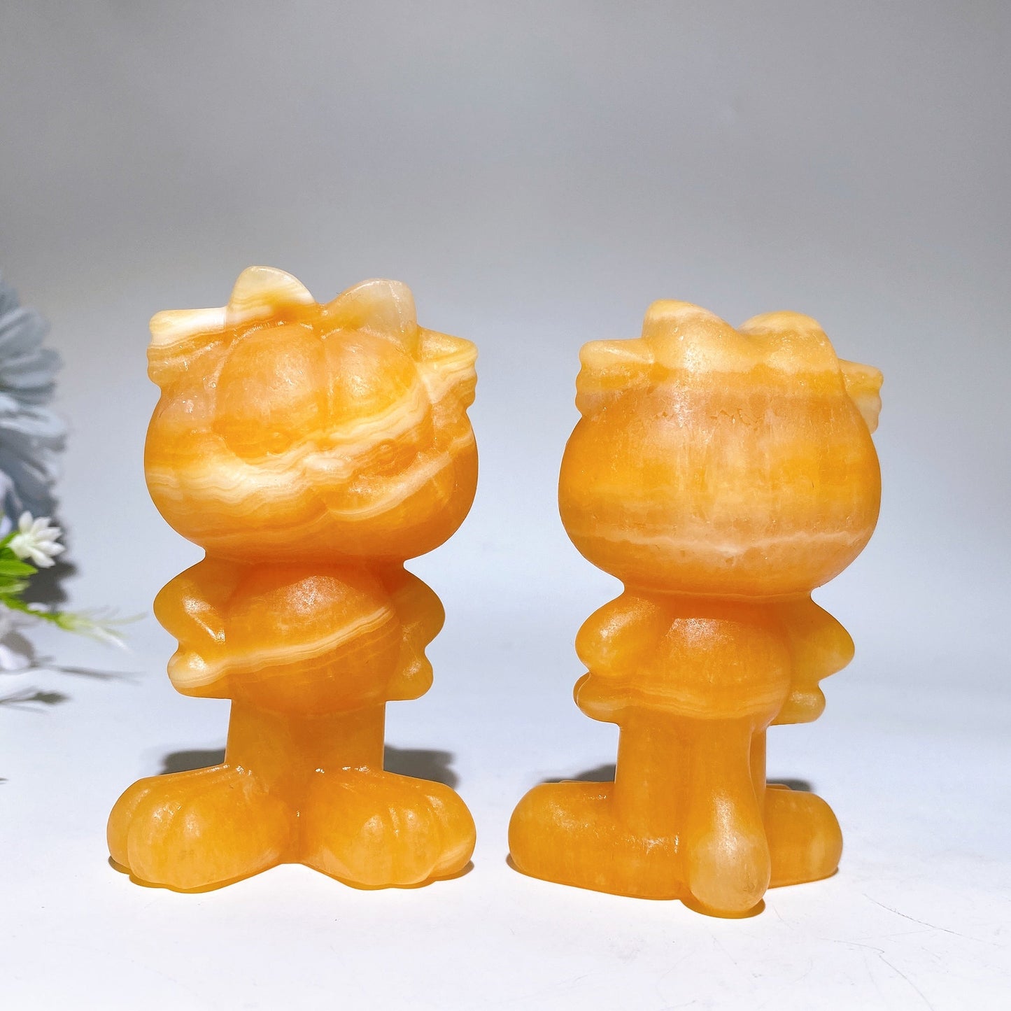 3.2“ Orange Calcite  Carfield Carving Crystal Healing Bulk Wholesale