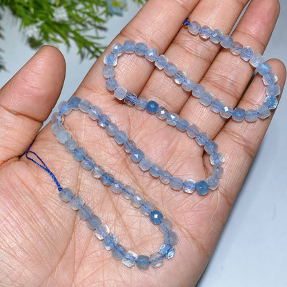 4mm Crystal Faceted Cube Bead String Crytal Healing Bulk Wholesale