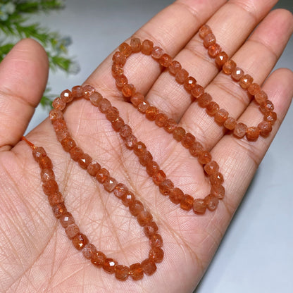 4mm Crystal Faceted Cube Bead String Crytal Healing Bulk Wholesale