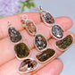 Sterling Silver Herkimer Diamond Campo Meteorite Moldavite Pendant Crystal Healing Bulk Wholesale
