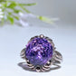 Sterling Silver Faceted Amethyst Ring Crystal Healing Bulk Wholesale