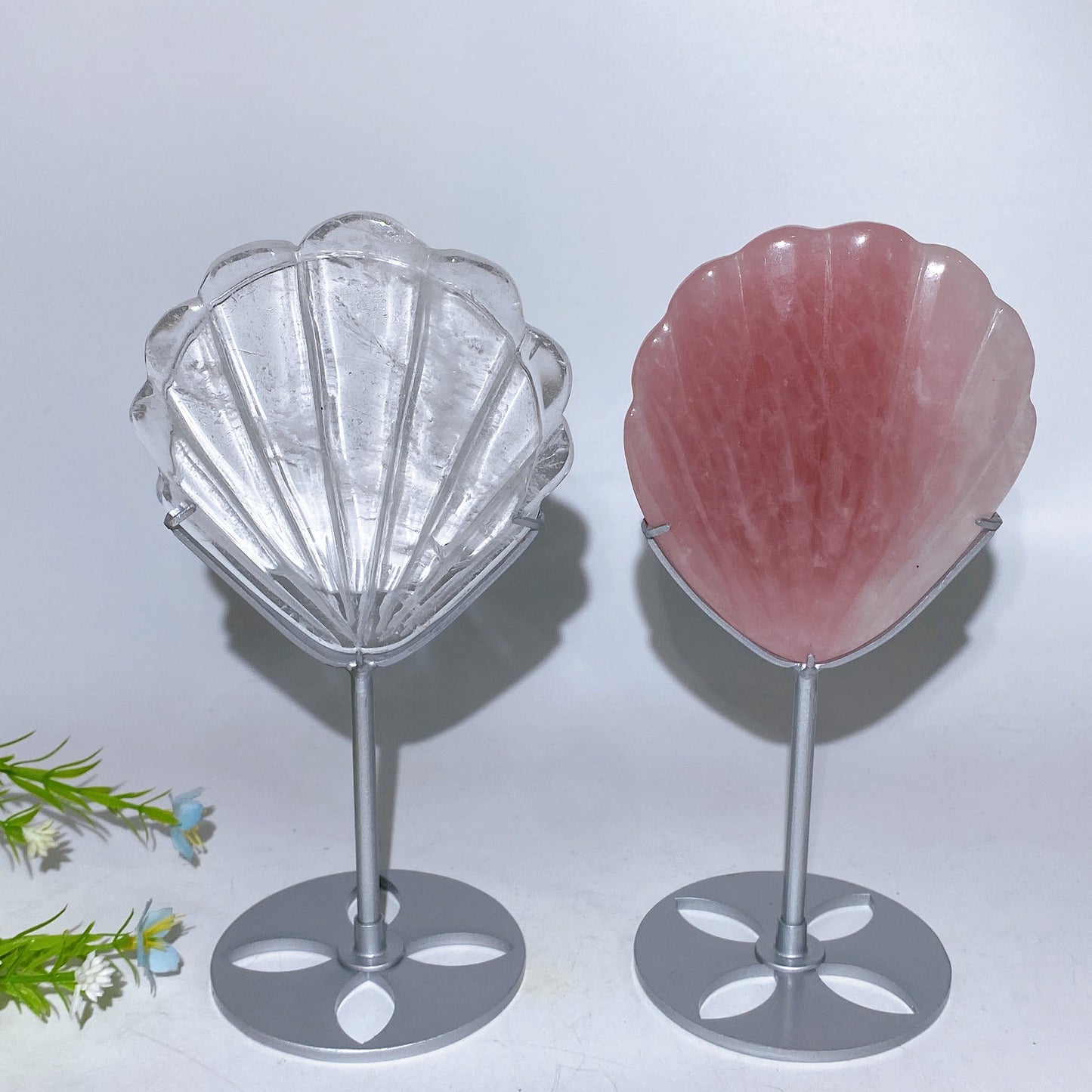 19cm Shell Mirror With Stand Crystal Healing Bulk Wholesale