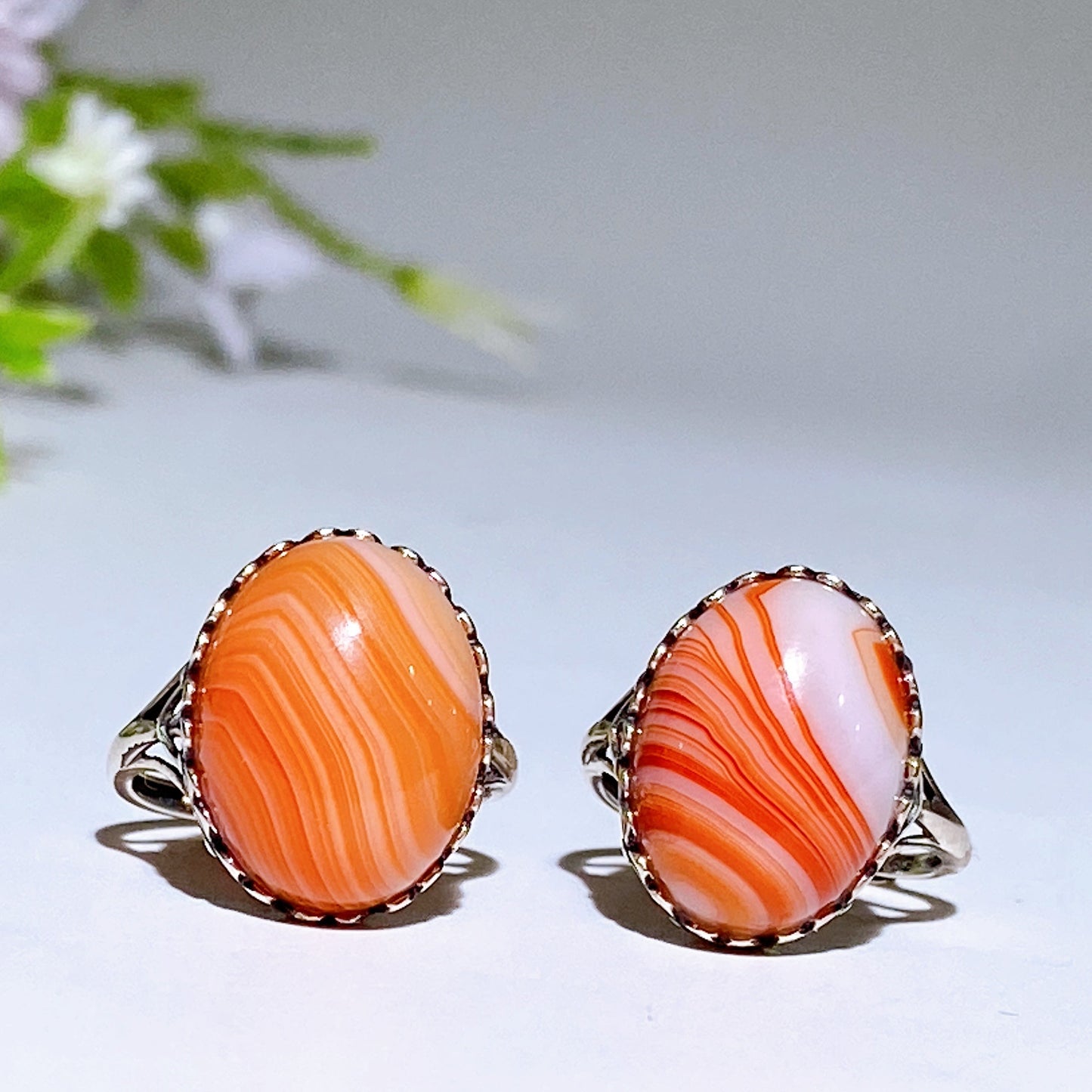 Sterling Silver Carnelian Ring Crystal Healing Bulk Wholesale