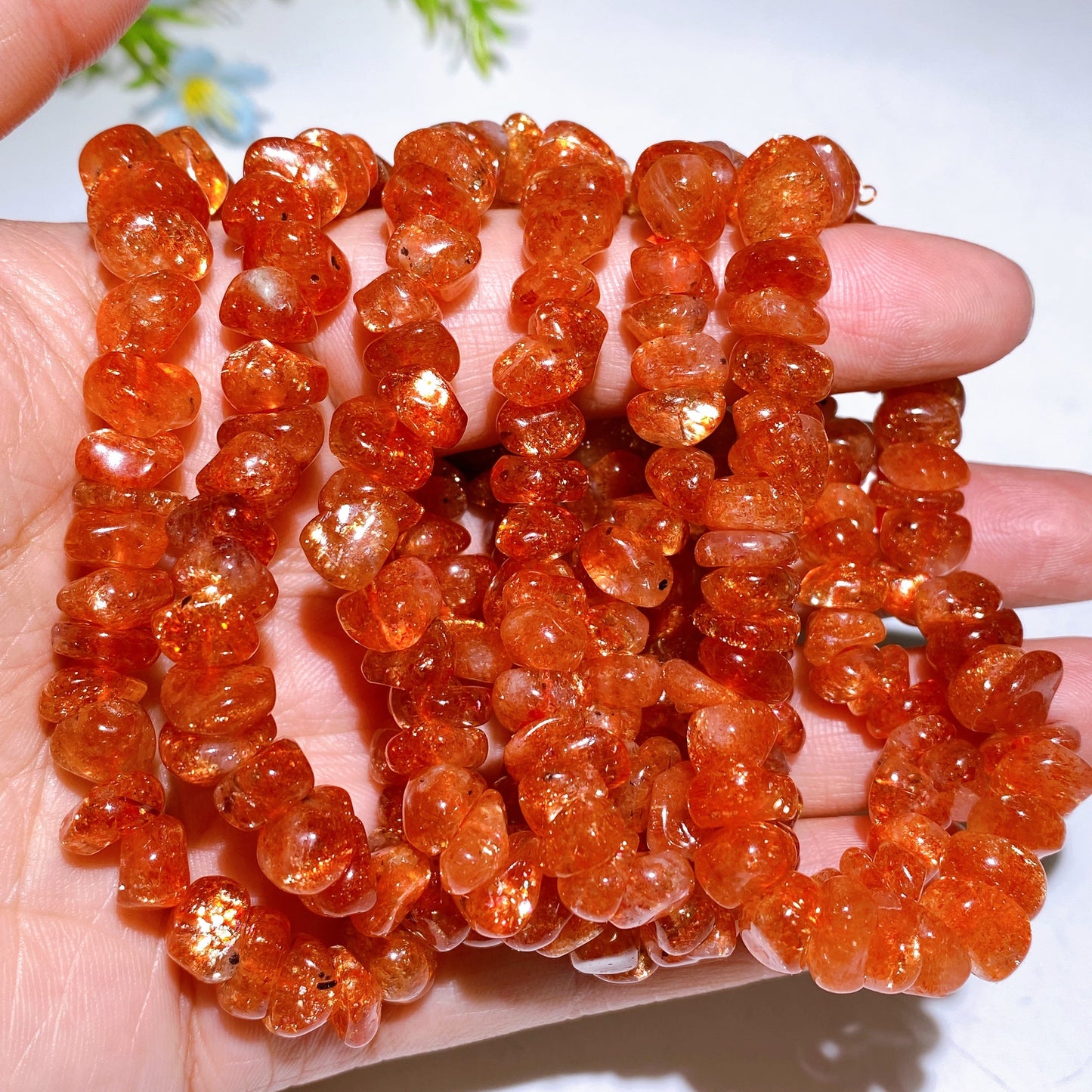 High Grade Golden Sunstone Bracelet Crystal Healing Bulk Wholesale