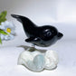 2.9" Crystal Dolphin Carving with Jade Base Crystal Healing Bulk Wholesale