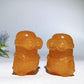2.4" Orange Calcite Minion Carving Crystal Healing Bulk Wholesale