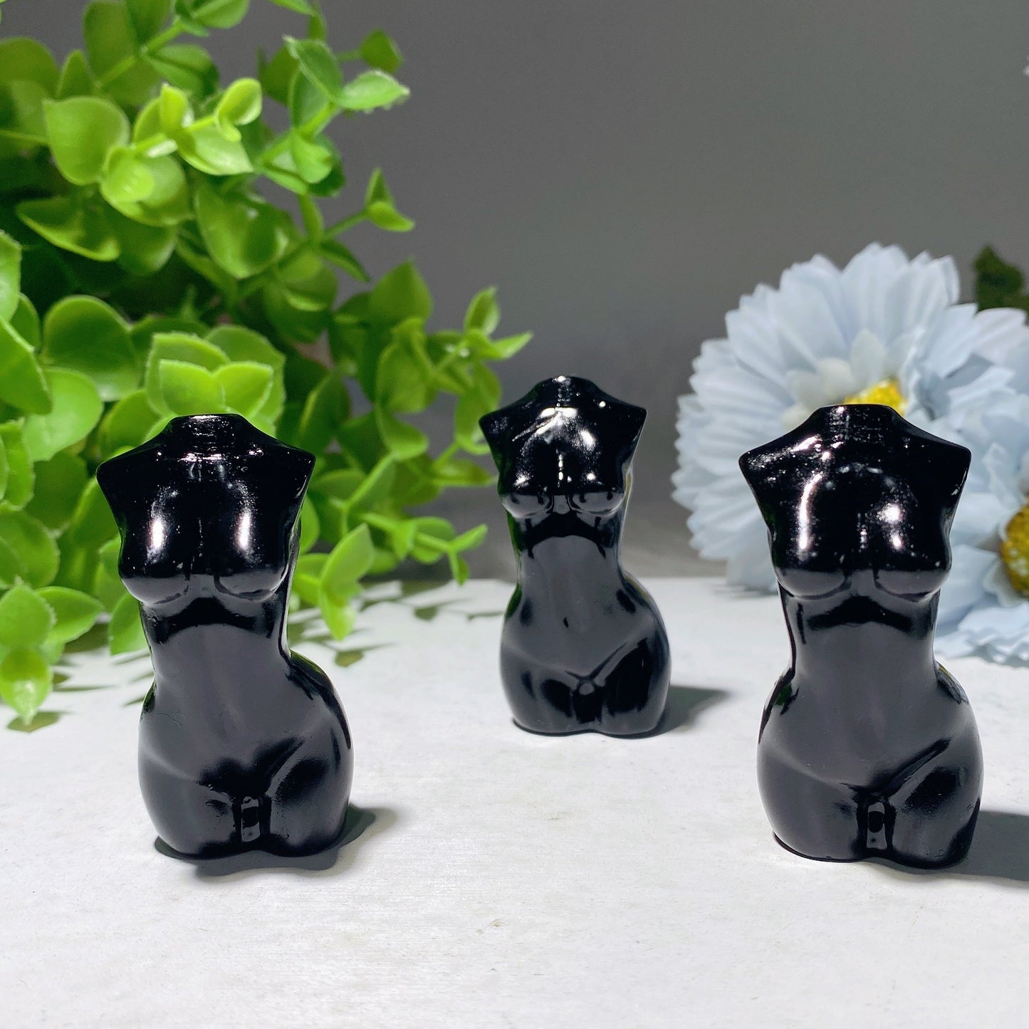 2.0" Black Obsidian Model Carving Bulk Wholesale
