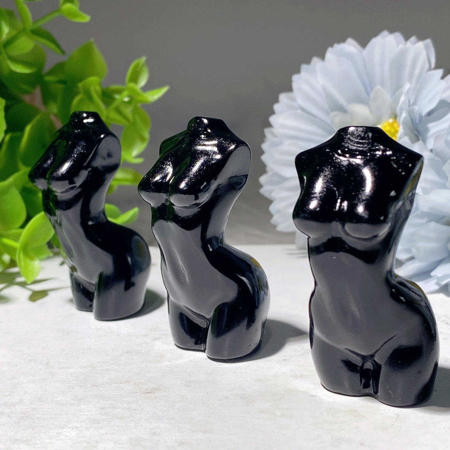 2.0" Black Obsidian Model Carving Bulk Wholesale