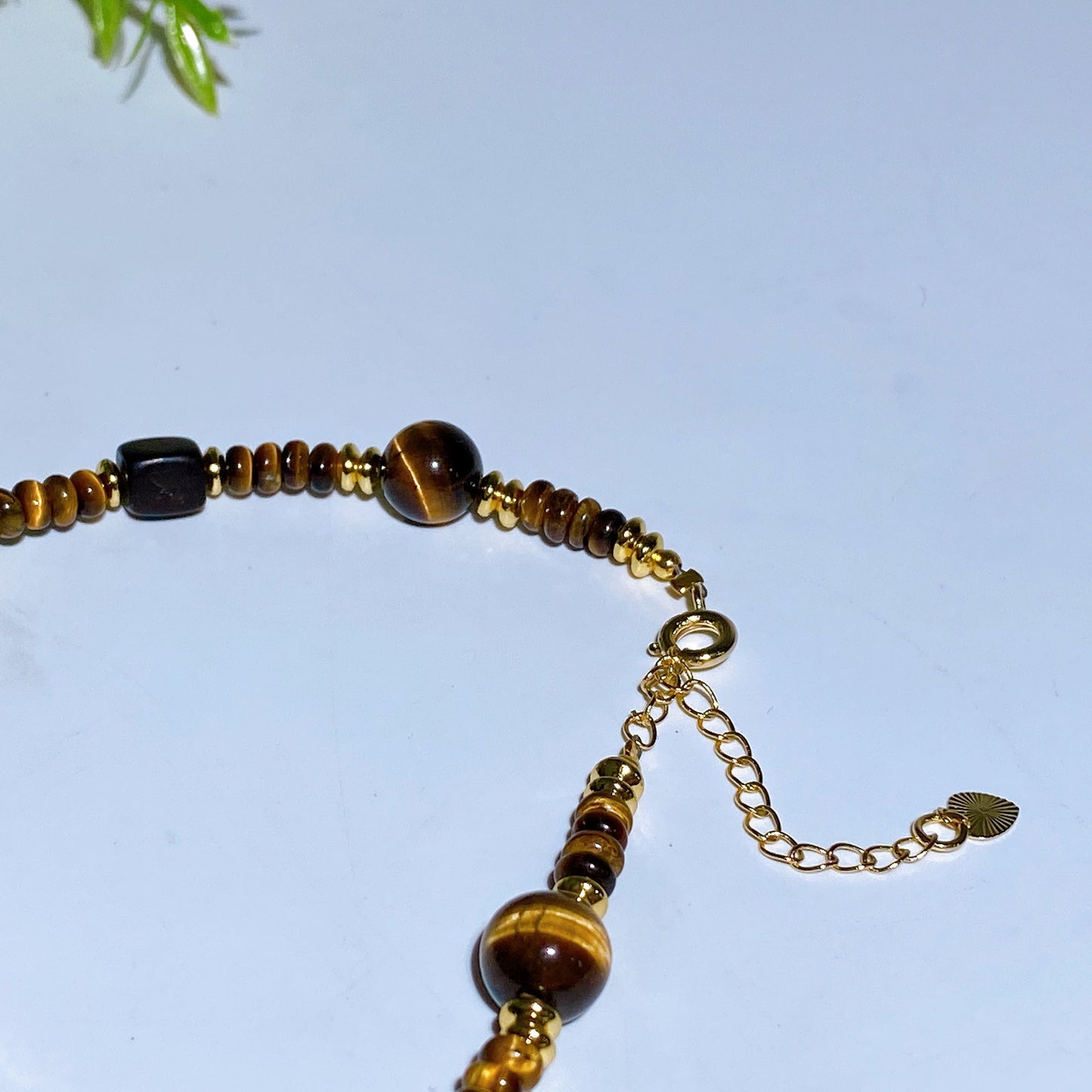 Dalakan Agarwood with Tiger's Eye Beads Necklace Crystal healing Bulk Wholesale