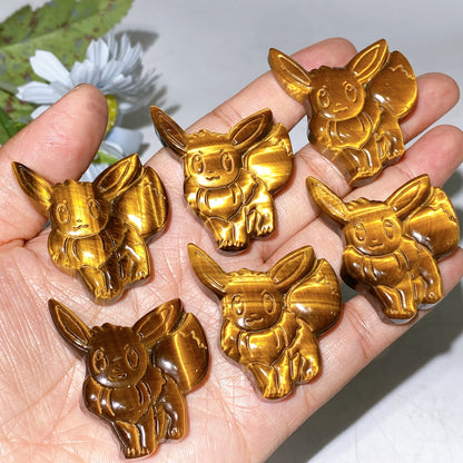 1.6"-2.1" Yellow Tiger's Eye Slab Carving Crystal Healing Bulk Wholesale