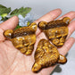 1.6"-2.1" Yellow Tiger's Eye Slab Carving Crystal Healing Bulk Wholesale