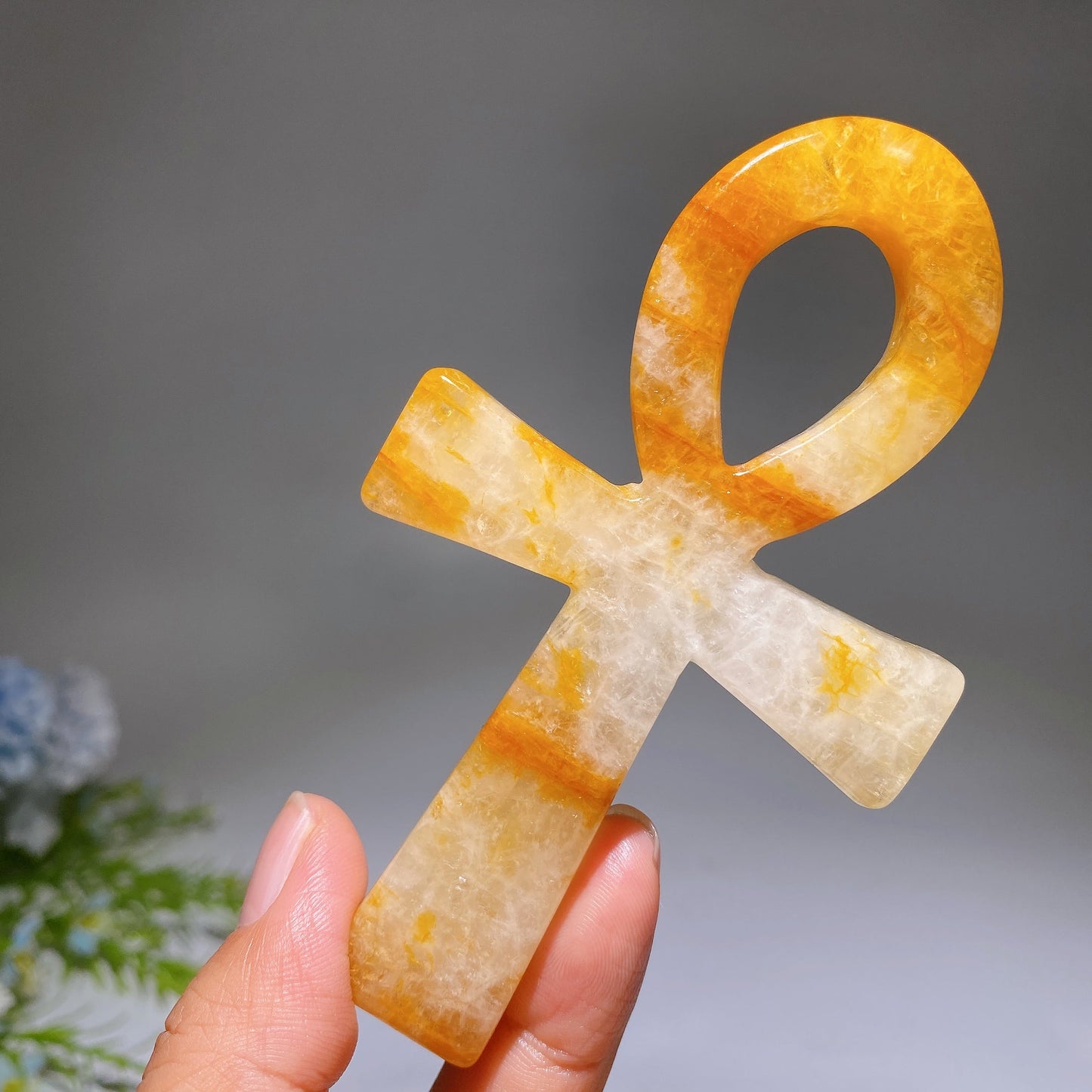 4.2" Golden Healer Anka Carving Crystal Healing Bulk Wholesale