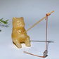 2.3" Crystal Fishing Cat Carving Crystal Healing Bulk Wholesale