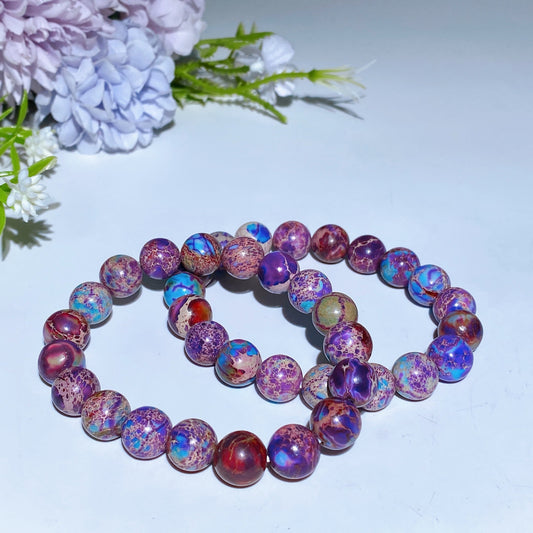 10mm Mojave Jasper Beads String Bracelet Crystal Healing Bulk Wholesale