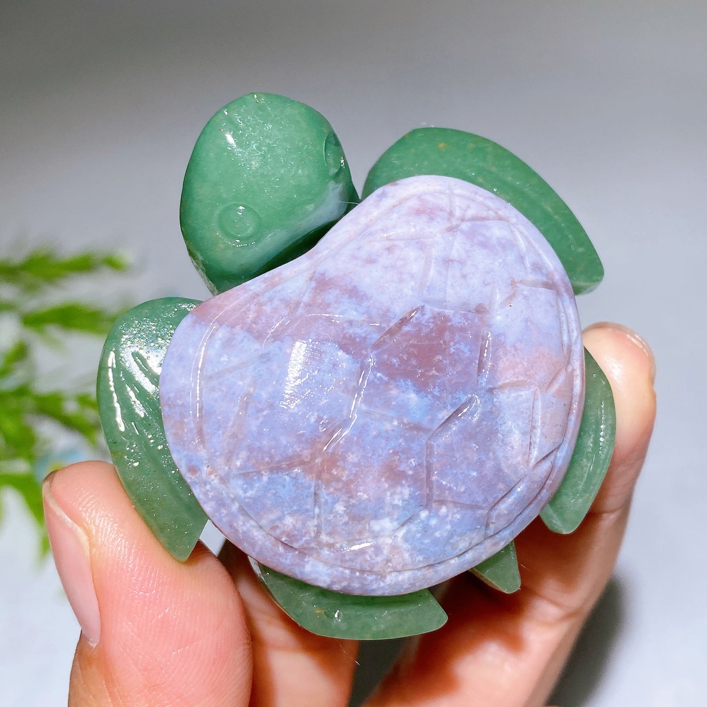 2.0"-2.2" Crystal Turtle with Green Aventurine Base Crystal Healing Bulk Wholesale